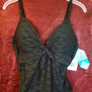 Black Bathing Suit - One Piece  - Free Country - Size Med - New